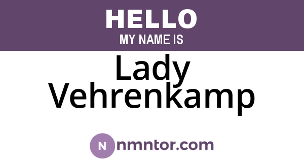 Lady Vehrenkamp