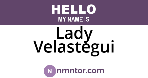 Lady Velastegui