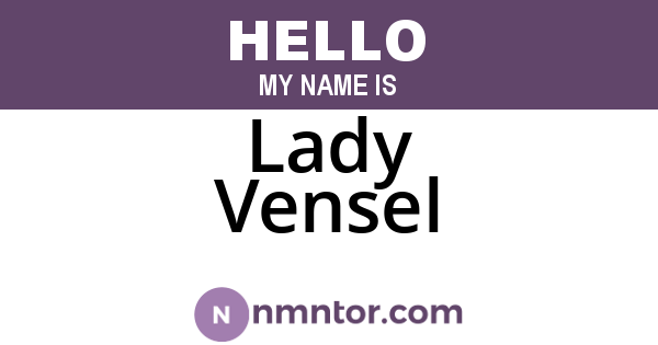 Lady Vensel
