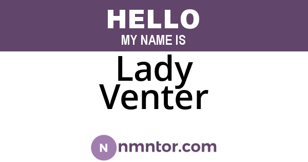 Lady Venter