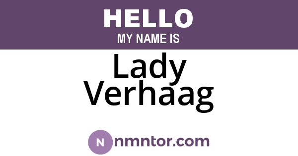 Lady Verhaag