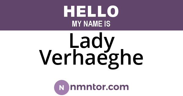 Lady Verhaeghe