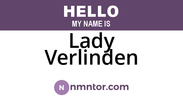 Lady Verlinden
