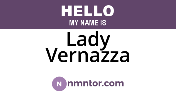 Lady Vernazza