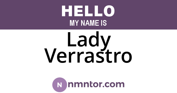 Lady Verrastro