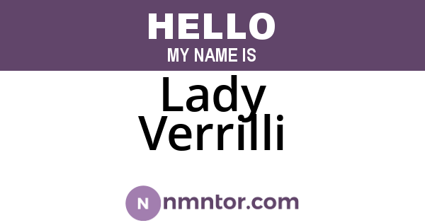Lady Verrilli