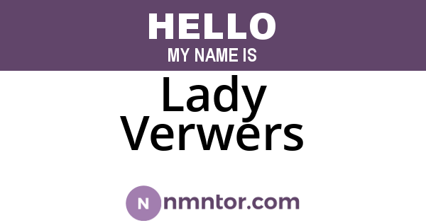 Lady Verwers