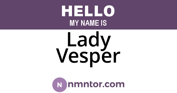 Lady Vesper