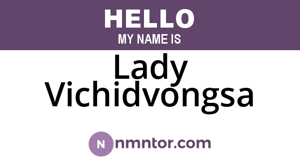 Lady Vichidvongsa