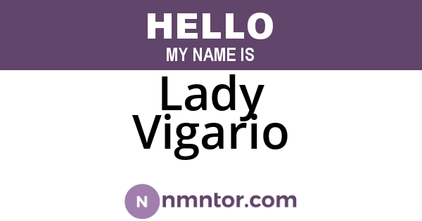 Lady Vigario