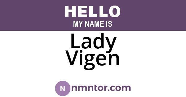 Lady Vigen