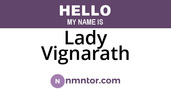 Lady Vignarath