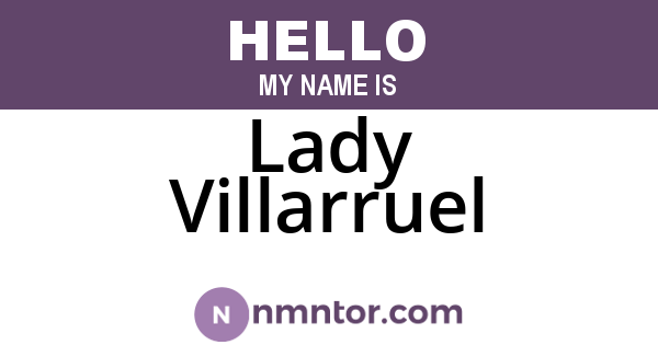 Lady Villarruel