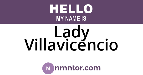 Lady Villavicencio