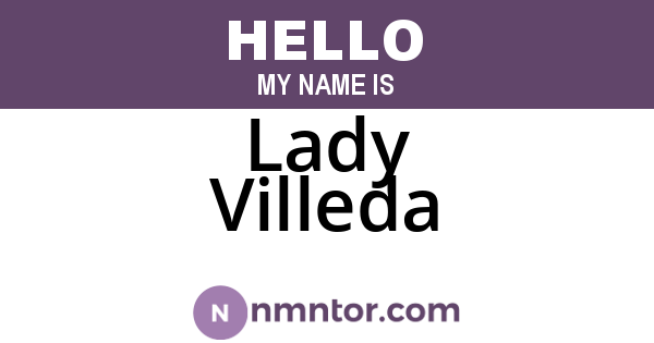 Lady Villeda