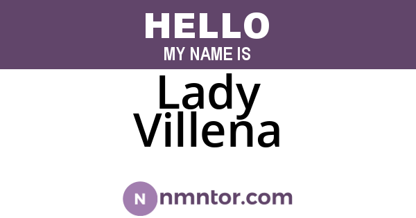 Lady Villena