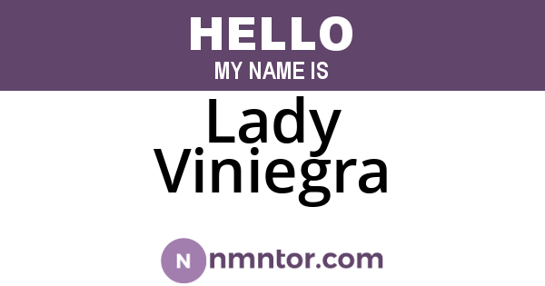 Lady Viniegra
