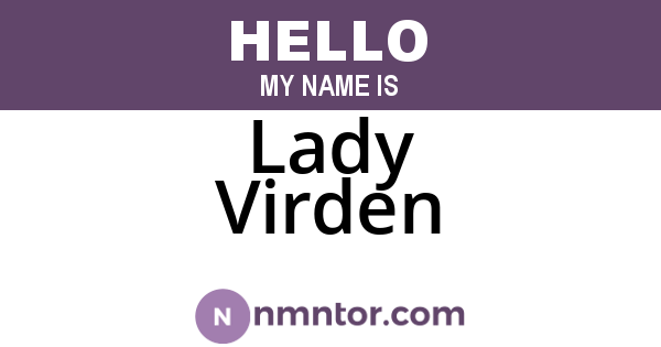 Lady Virden