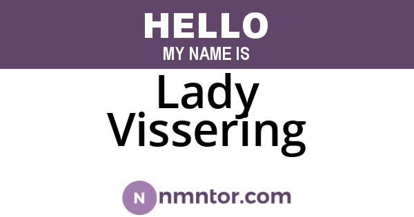Lady Vissering