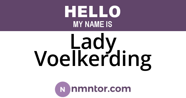Lady Voelkerding
