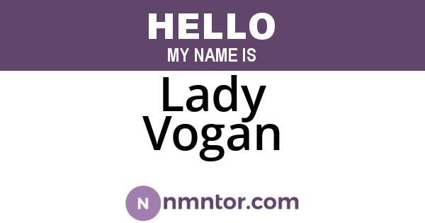 Lady Vogan