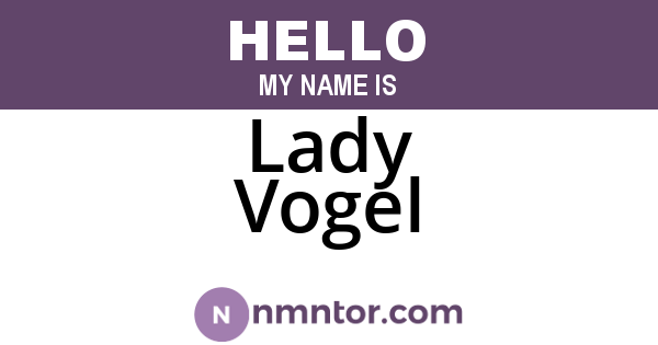 Lady Vogel