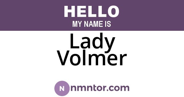 Lady Volmer