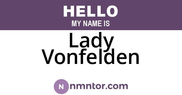 Lady Vonfelden