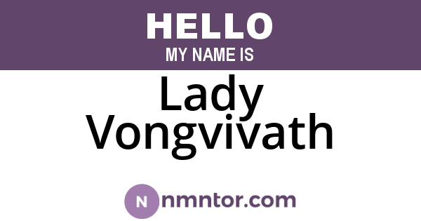 Lady Vongvivath