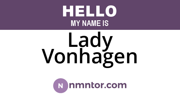 Lady Vonhagen