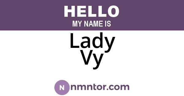 Lady Vy
