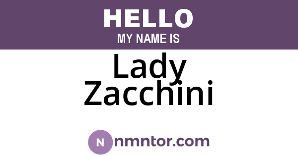 Lady Zacchini