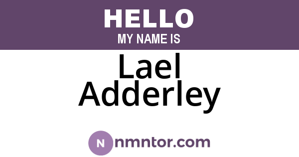 Lael Adderley