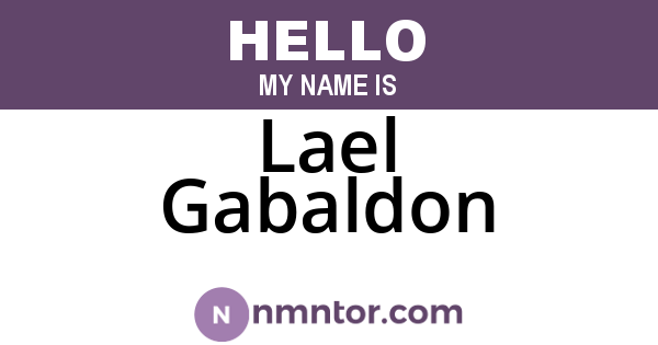 Lael Gabaldon