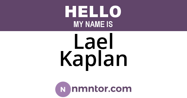Lael Kaplan