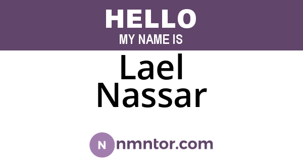 Lael Nassar