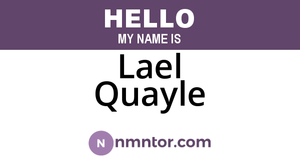 Lael Quayle