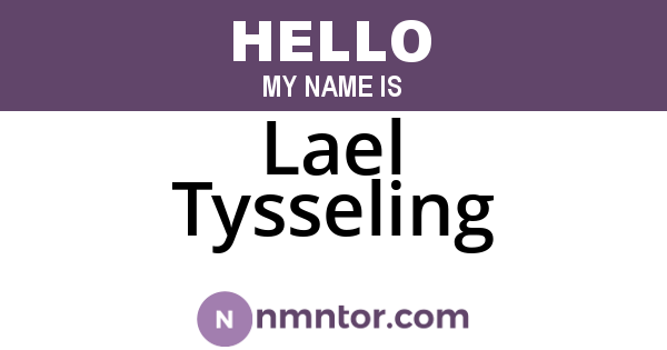Lael Tysseling