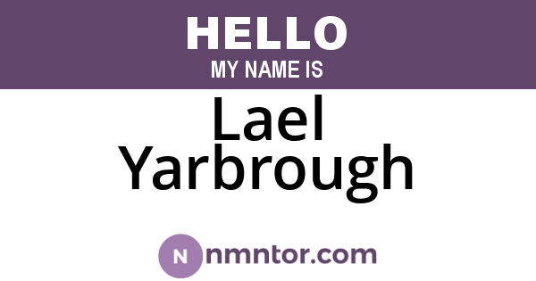 Lael Yarbrough