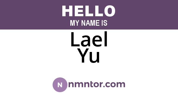 Lael Yu