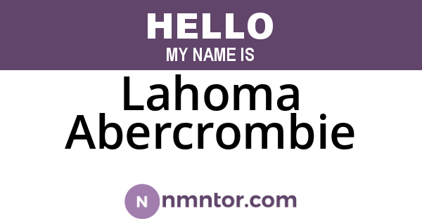 Lahoma Abercrombie