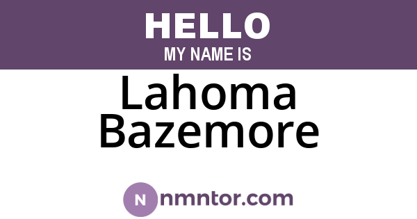 Lahoma Bazemore