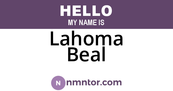 Lahoma Beal