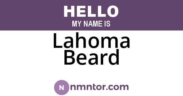Lahoma Beard