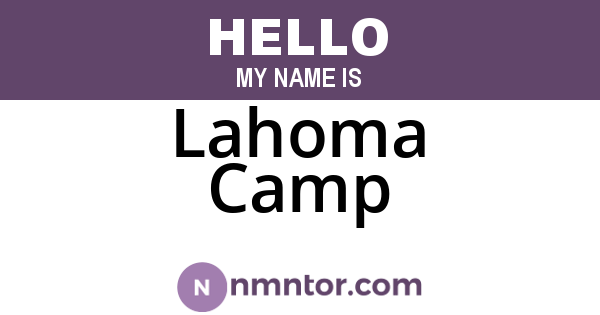 Lahoma Camp