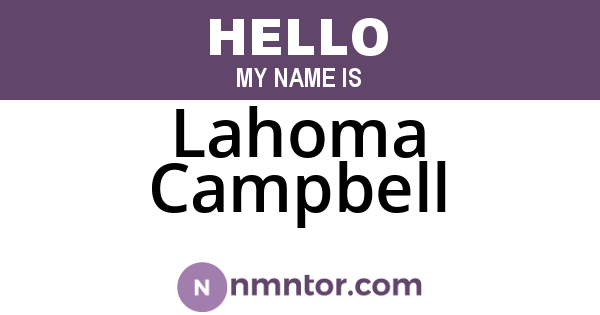Lahoma Campbell