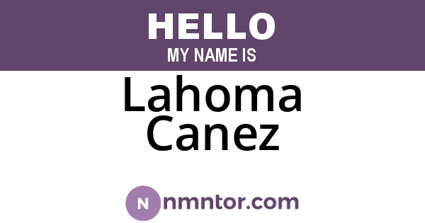 Lahoma Canez