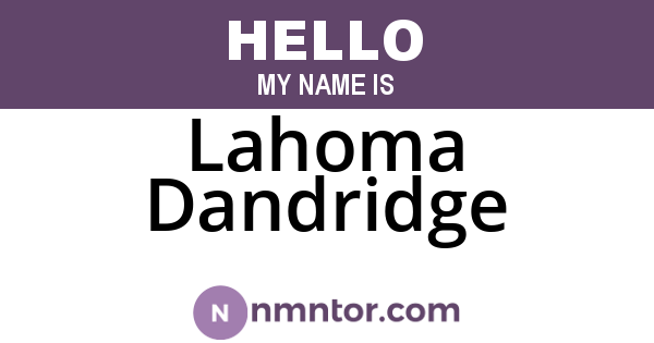 Lahoma Dandridge