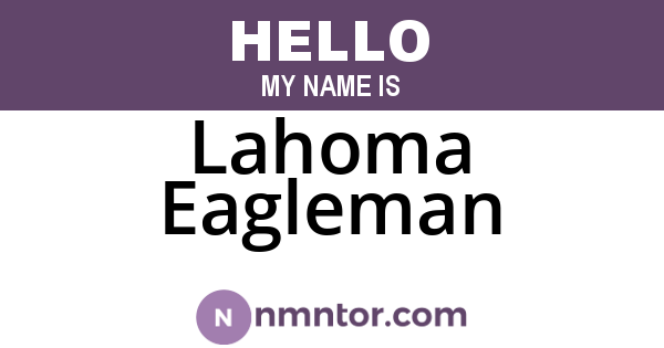 Lahoma Eagleman