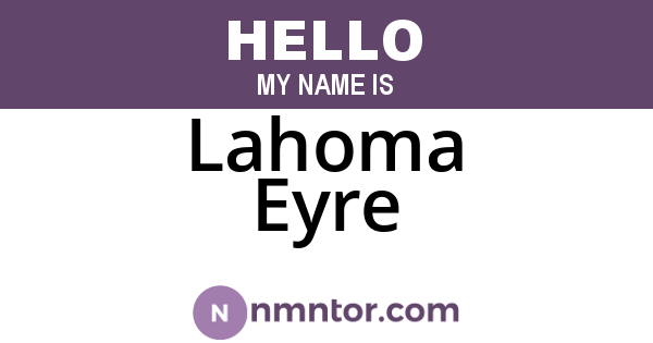 Lahoma Eyre